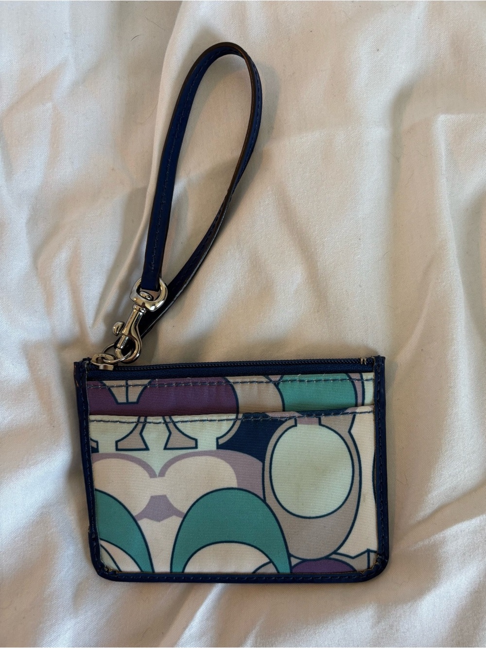 Coach Op Art C mini wristlet
